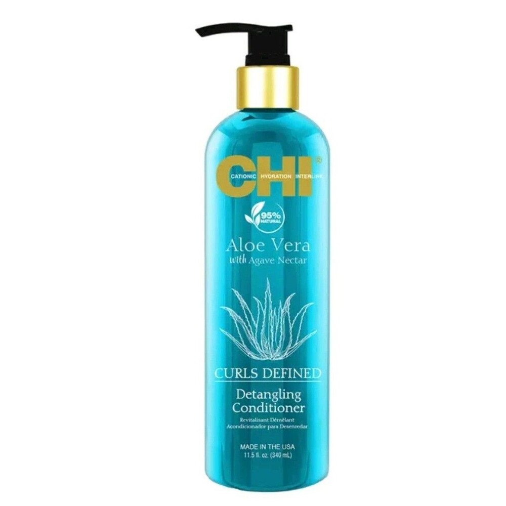 CHI Aloe Vera Curls Defined Detangling Conditioner 11.5oz Paraben Free Agave USA